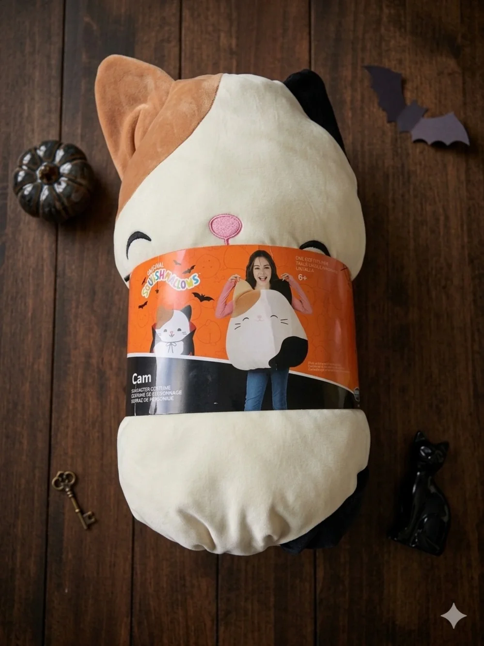 Squishmallows Cam the Cat Costume Kid Halloween Plush Vest Brand New